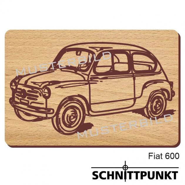 Frühstücksbrettchen Fiat 600