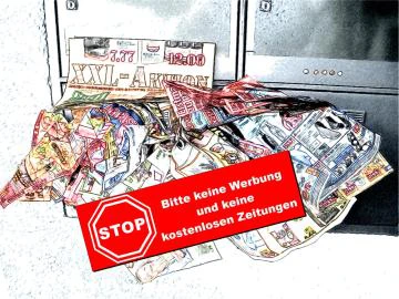 Gravurschild Werbung