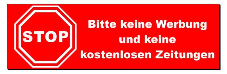 Gravurschild Werbung