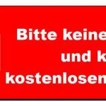 Gravurschild Werbung