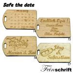 Schlüsselanhänger "Safe the date"