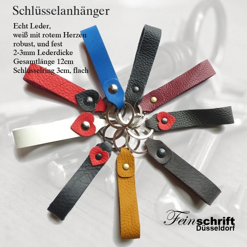Schlüsselband Leder