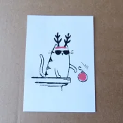 Linoprint Winterkarten