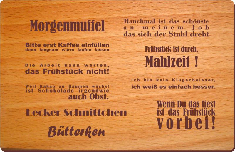 Kluge Sprüche Brettchen