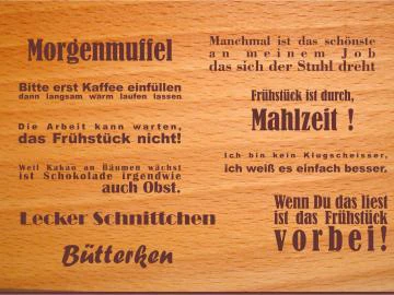 Kluge Sprüche Brettchen