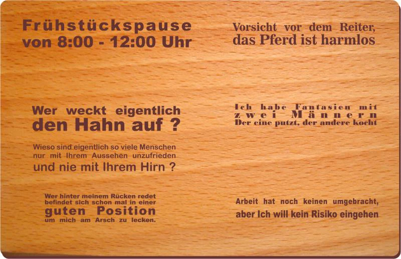 Kluge Sprüche Brettchen