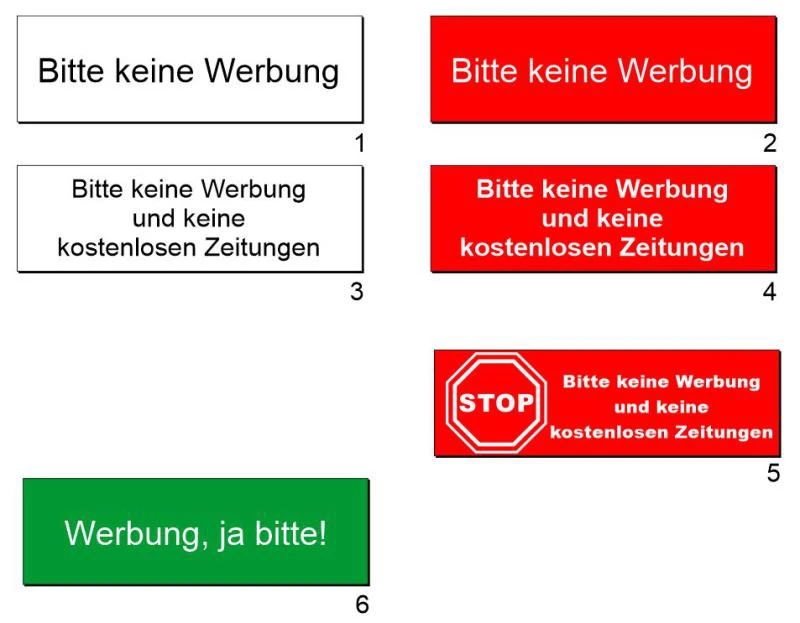 Gravurschild Werbung