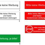 Gravurschild Werbung