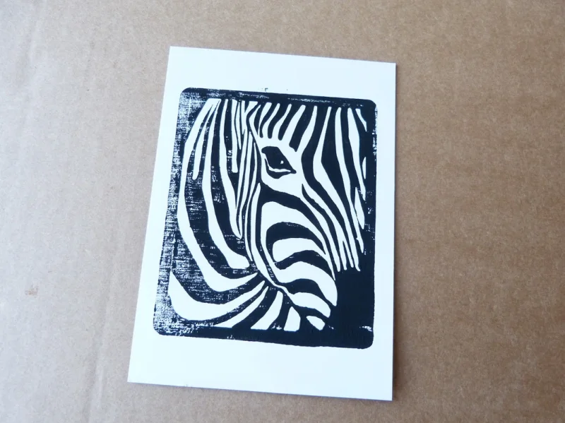Linoprint Tiere