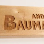Namensschild Ahorn 115x50