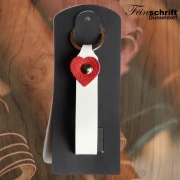 Schlüsselband Leder