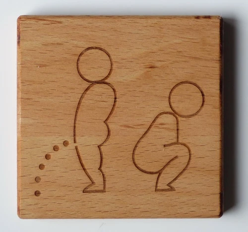 Türschilder "WC"