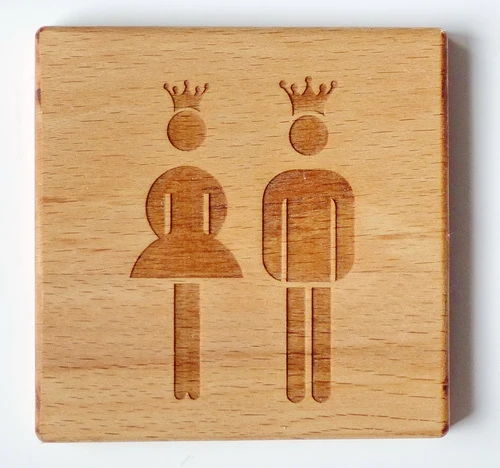 Türschilder "WC"