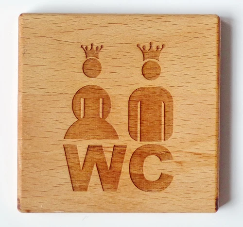 Türschilder "WC"