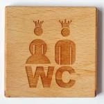 Türschilder "WC"