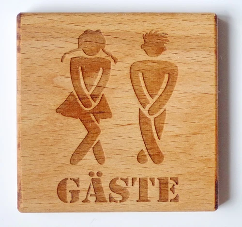 Türschilder "WC"