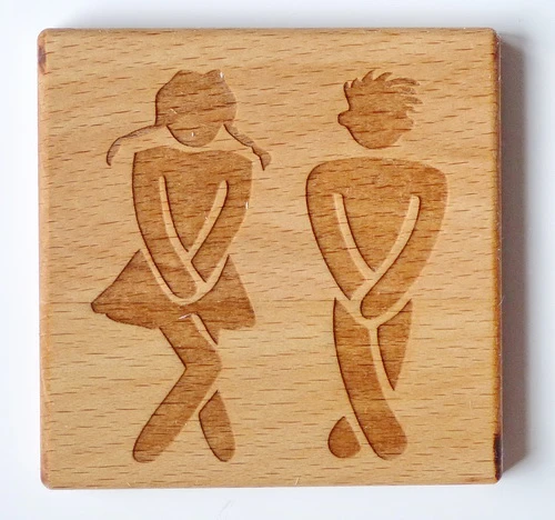 Türschilder "WC"