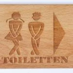 Türschilder "WC"